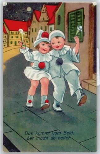 No.195 , Carneval , Mädchen als Clown