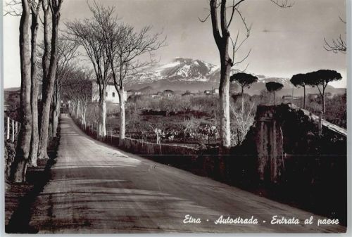 Autostrada Italien, Teilansicht, Etna Autobahn