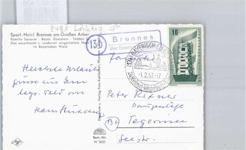 Brennes Landpoststempel, Sport-Hotel