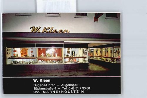 Marne Geschäft für Uhren und Augenoptik W. Kleen