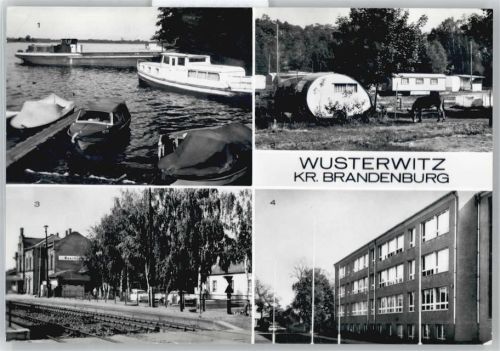 Wusterwitz Am Großen Wusterwitzer See, Campingplatz, Bahnhof, Schule