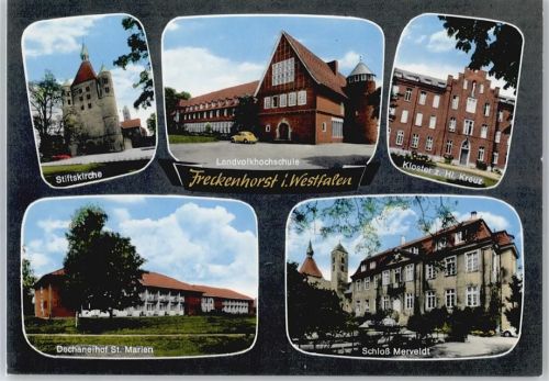Freckenhorst Stiftskirche, Dechaneihof, Landvolkhochschule,Klosteldtr, Schloss Merv