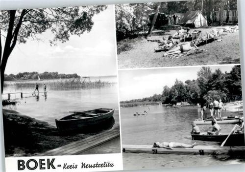 17248 O2081 Boek b Neustrelitz - Zeltplatz, Badesee