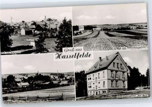 Hasselfelde Blick vom Rabenstein, Erholungsheim Karl Marx