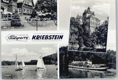 Kriebstein HO-gaststätte, Burg Kriebstein, Talsperre, Boot