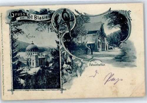 St. Blasien Felsenkeller verziert