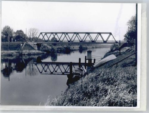 Börgermoor Foto mit Negativ, Brücke