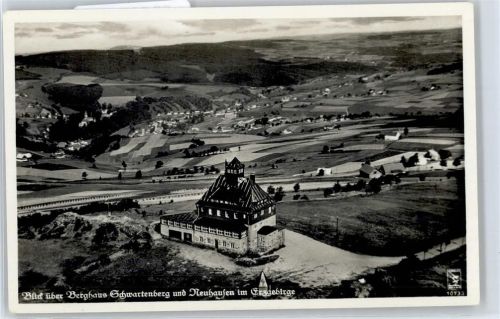 Neuhausen Fliegeraufnahme, Berghaus Schwartenberg