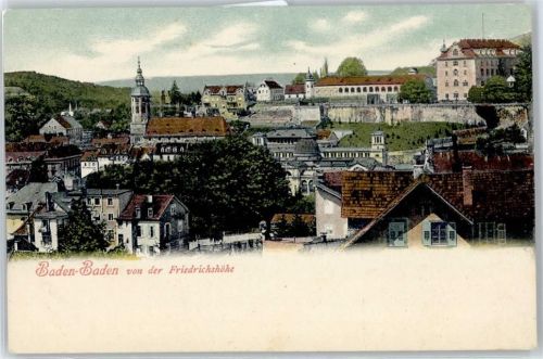 Baden-Baden Blick von Friedrichshöhe