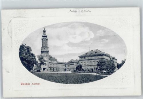 Weimar Schloß, Prägekarte