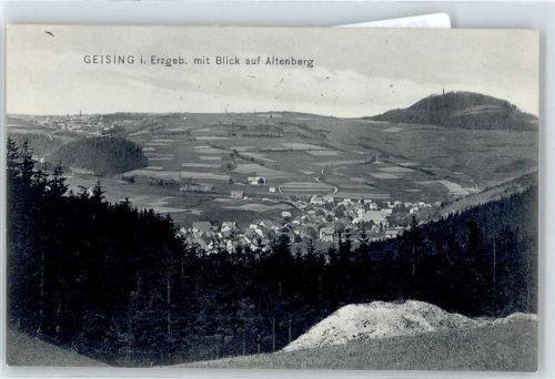 Geising Blick nach Altenberg