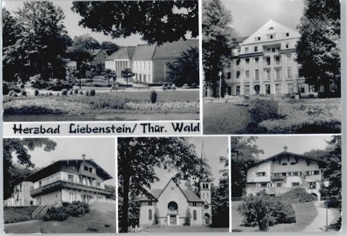Bad Liebenstein Badehaus, Kurhaus, Haus Feodora, Kirche, Klubhaus Dr. Salvador Allende