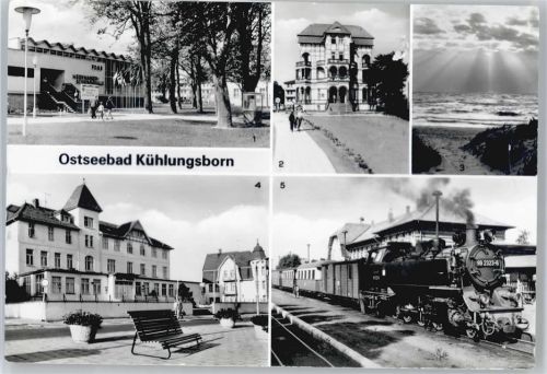 Kühlungsborn Meerwasserschwimmhalle, FDGB-Erholunsgheim Schloss am Meer, Strand, FDGB-Cafe Jochen Weigert, Molli