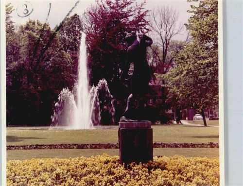 Schleswig Foto, Schloßanlagen, Springbrunnen