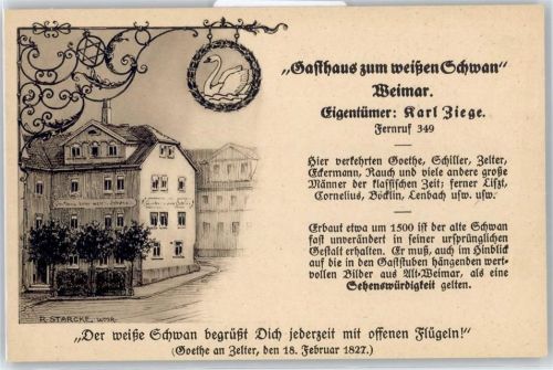 Weimar Gasthaus zum weißen Schwan