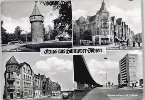 Döhren Döhrener Turm, HIldesheimer Straße, Fiedelerstraße, Messeschnellweg