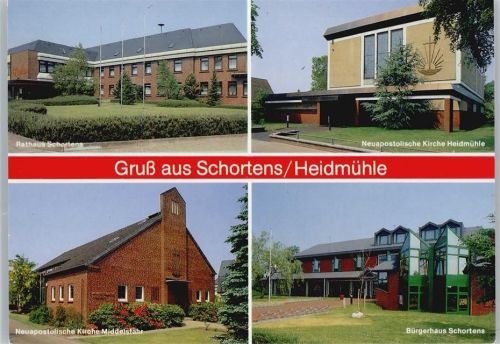 Schortens Rathaus, Kirche, Bürgerhaus