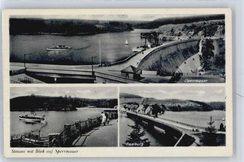 Saalburg Stausee, Sperrmauer, Brücke