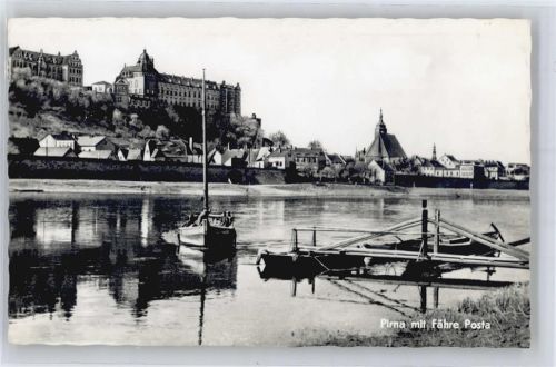 Pirna Teilansicht, Fähre Posta
