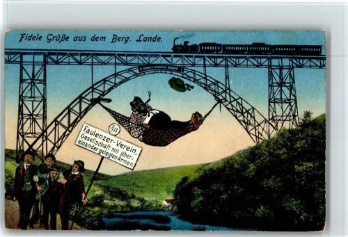 Fidele Grüße aus dem Berg. Lande Faulenzer Verein