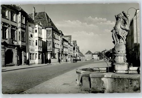 Bayreuth Marktplatz, Rathaus, Brunnen