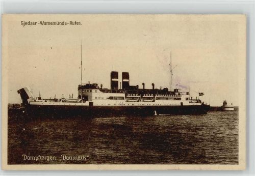 1930 Dampförgen Gedser - Warnemünde