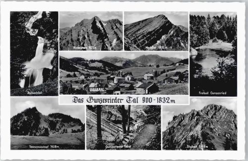 Gunzesried Hochgrat, Aubachfall, Freibad, Rindalphorn, Tennemooskopf, Stuiben