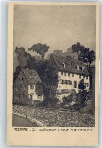 Meerane Schöneberger Straße, alte Steingasse