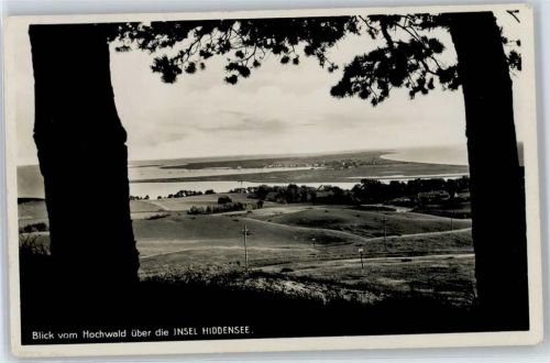 Insel Hiddensee Blick vom Hochwald