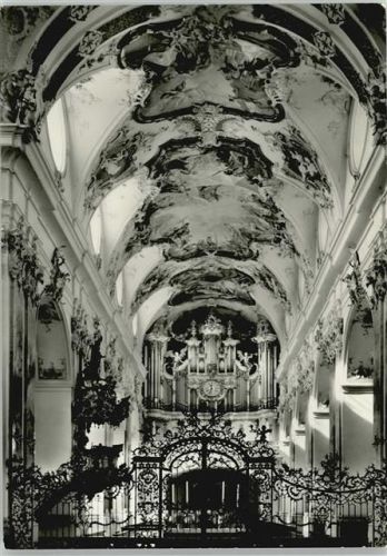 1974 Amorbach Kirche Orgel 1770 von Gebr. Stumm