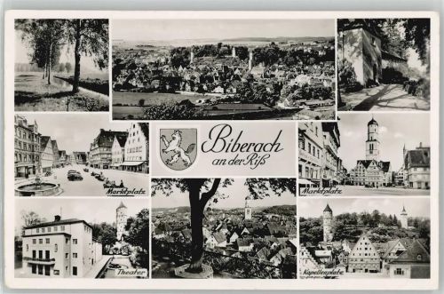 Biberach Marktplatz Theater Kapellenplatz, Bahnpost