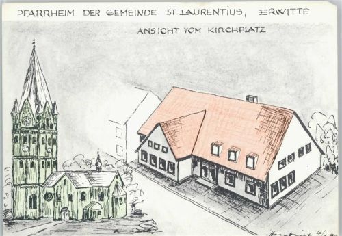 Erwitte Pfarrheim St.Laurentius, sign.
