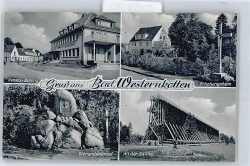 Bad Westernkotten Pension Besting, Erholungsheim, Saline, Bienendenkmal