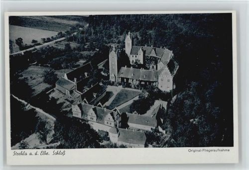 Strehla 1941 Schloß Fliegeraufnahme