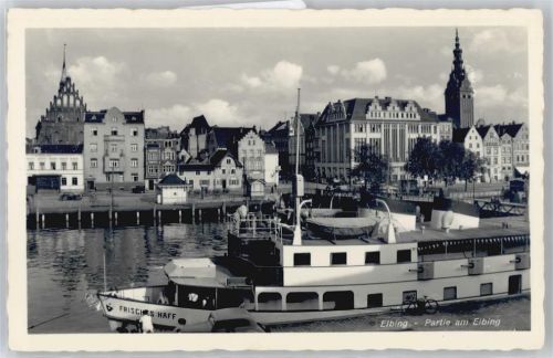 Elbing Partie am Elbing, Schiff