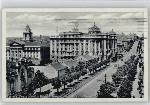 Beograd 1938 Rue Miloch le Grand