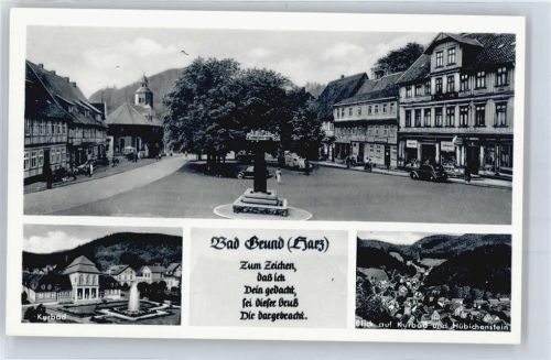 Bad Grund Marktplatz, Kurbad, Gesamtansicht