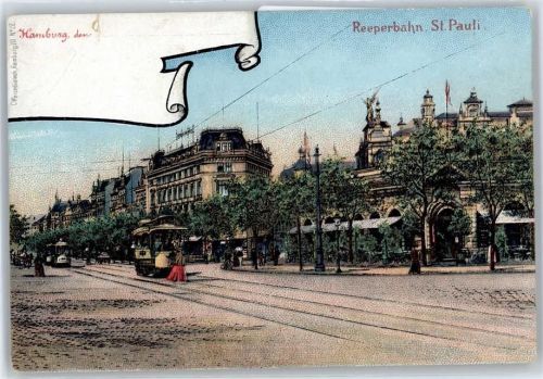 St. Pauli Reeperbahn , Strassenbahn
