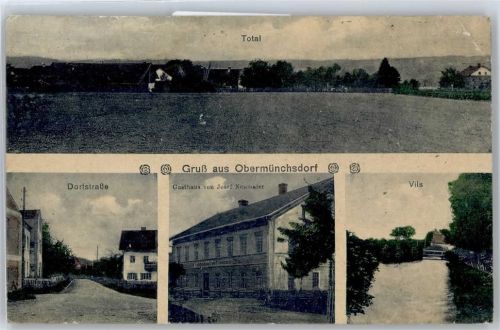 Obermünchsdorf Dorfstraße, Gasthof Josef Neumaier, Vils