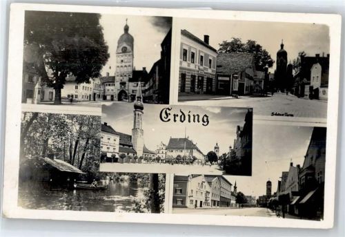 Erding Schöner Turm, Marktplatz, Ortspartie