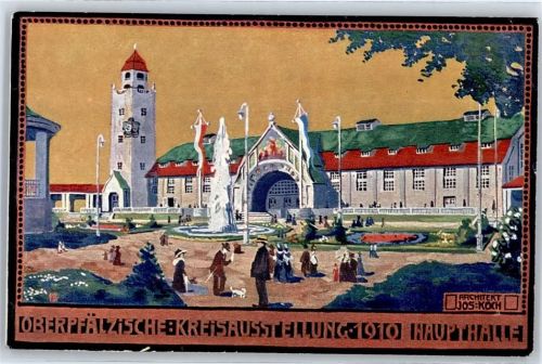 Regensburg Kreisausstellung 1910, sign. Jos. Koch