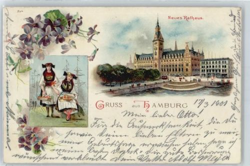 Hamburg Neues Rathaus, Trachten