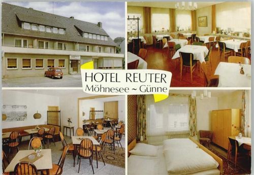 Möhnesee 1970 - 1975 Hotel Reuter Innenansichten