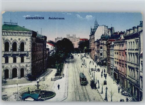 Saarbrücken Reichstrasse Strassenbahn
