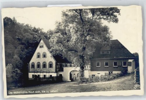 Tharandt Waldgaststätte Stübenmühle , Posthilfsstellenstempel