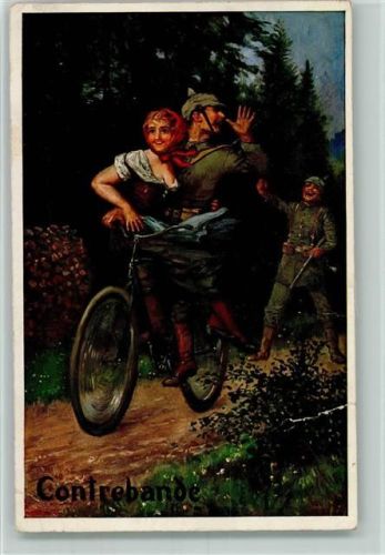 Mit dem Fahrrad - Galerie Münchner Meister Nr. 68