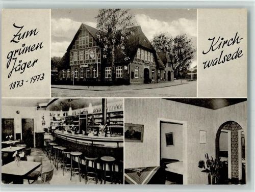 Kirchwalsede Gaststätte "Zum grünen Jäger" 3-Bild-Aufnahme