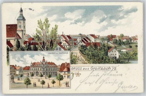 Groitzsch Marktplatz , Rathaus