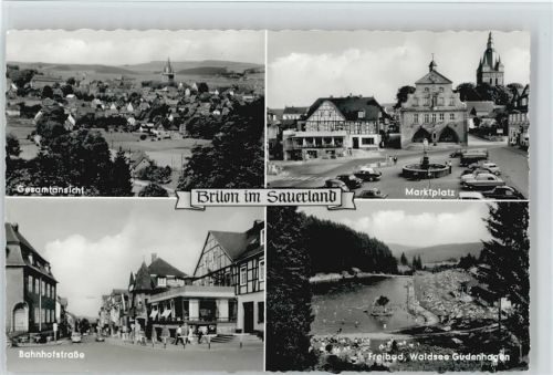 Brilon Bahnhofstraße Freibad Waldsee Gudenhagen Marktplatz