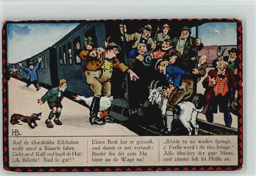 schwäbische Bahn Künstler HB Humor, Teil 3